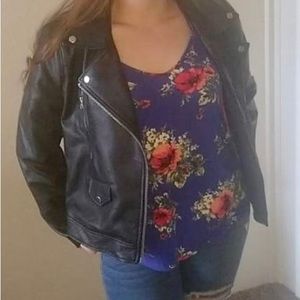 Ladies Faux Leather Jacket